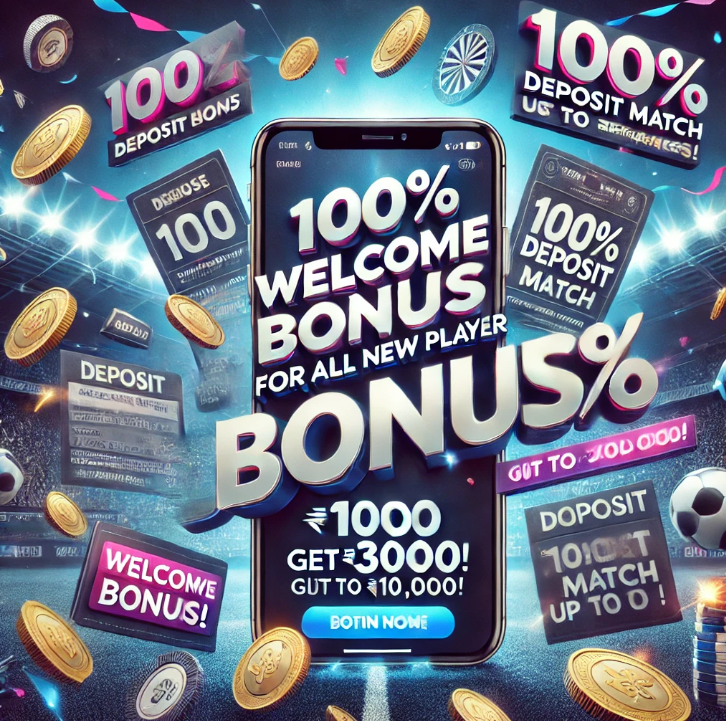 100% Welcome Bonus for new users